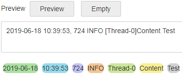 **Figure 1** Previewing the log content