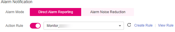 **Figure 3** Selecting the direct alarm reporting mode