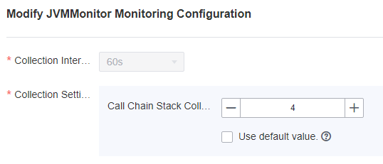 **Figure 2** Editing the JVM monitoring configuration