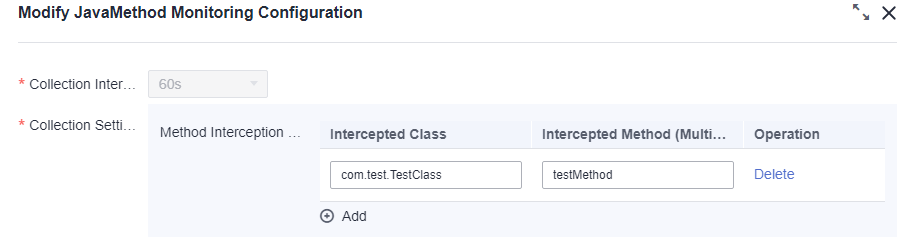 **Figure 1** Configuring the JavaMethod monitoring item