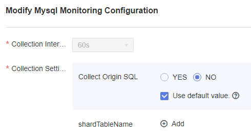 **Figure 1** Configuring the MySQL monitoring item