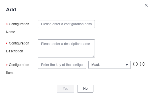 **Figure 4** Adding a configuration