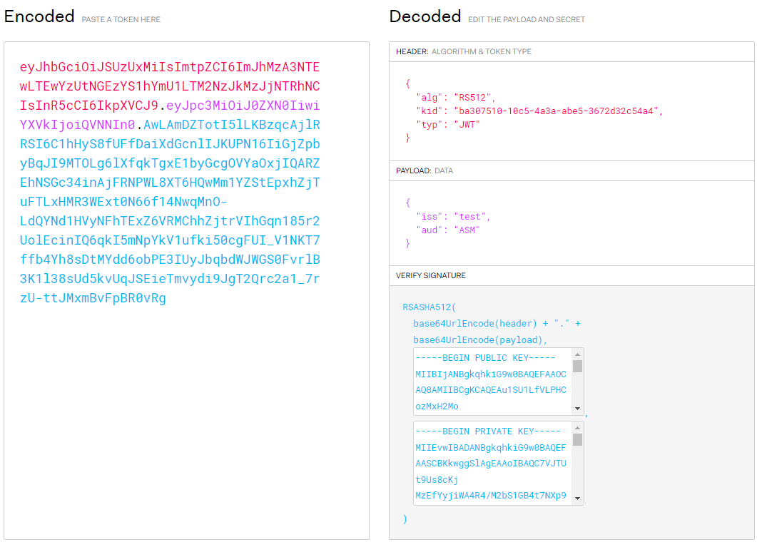 **Figure 4** Creating a JWT token