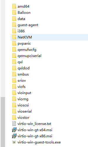 **Figure 1** virtio-win-0.1.189 folder