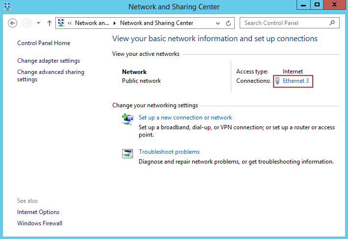 **Figure 1** Network and Sharing Center