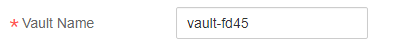 **Figure 5** Setting the vault name