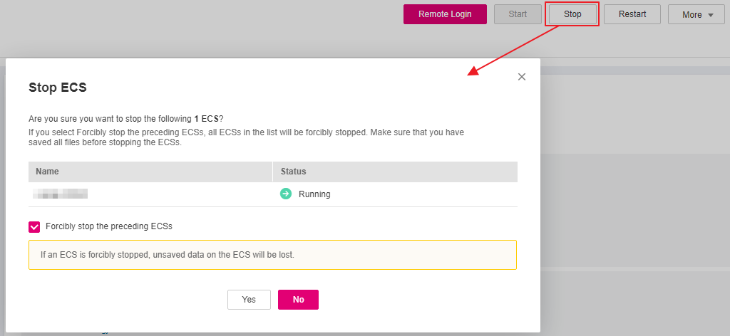 **Figure 1** ECS details page