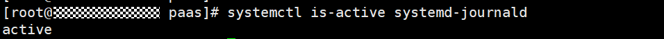 **Figure 1** Running status of journald