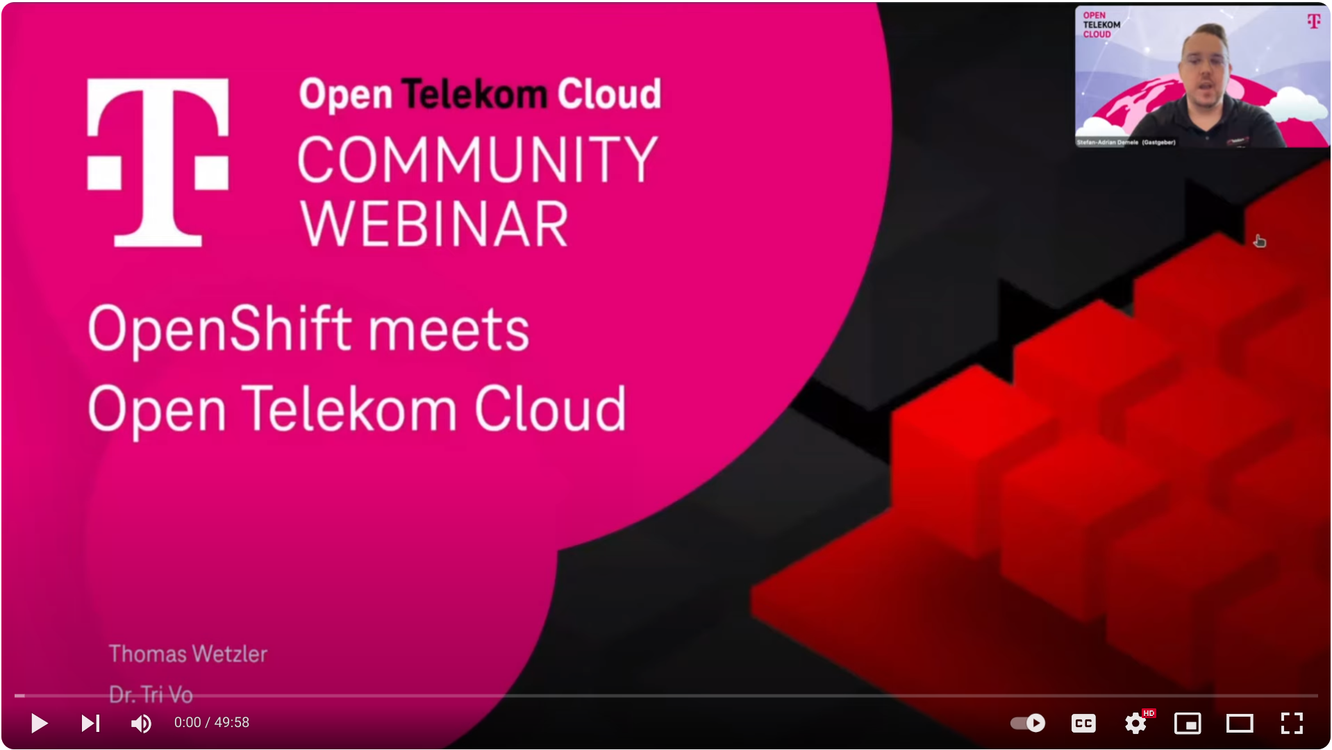 Webinar OpenShift meets Open Telekom Cloud | T-Systems