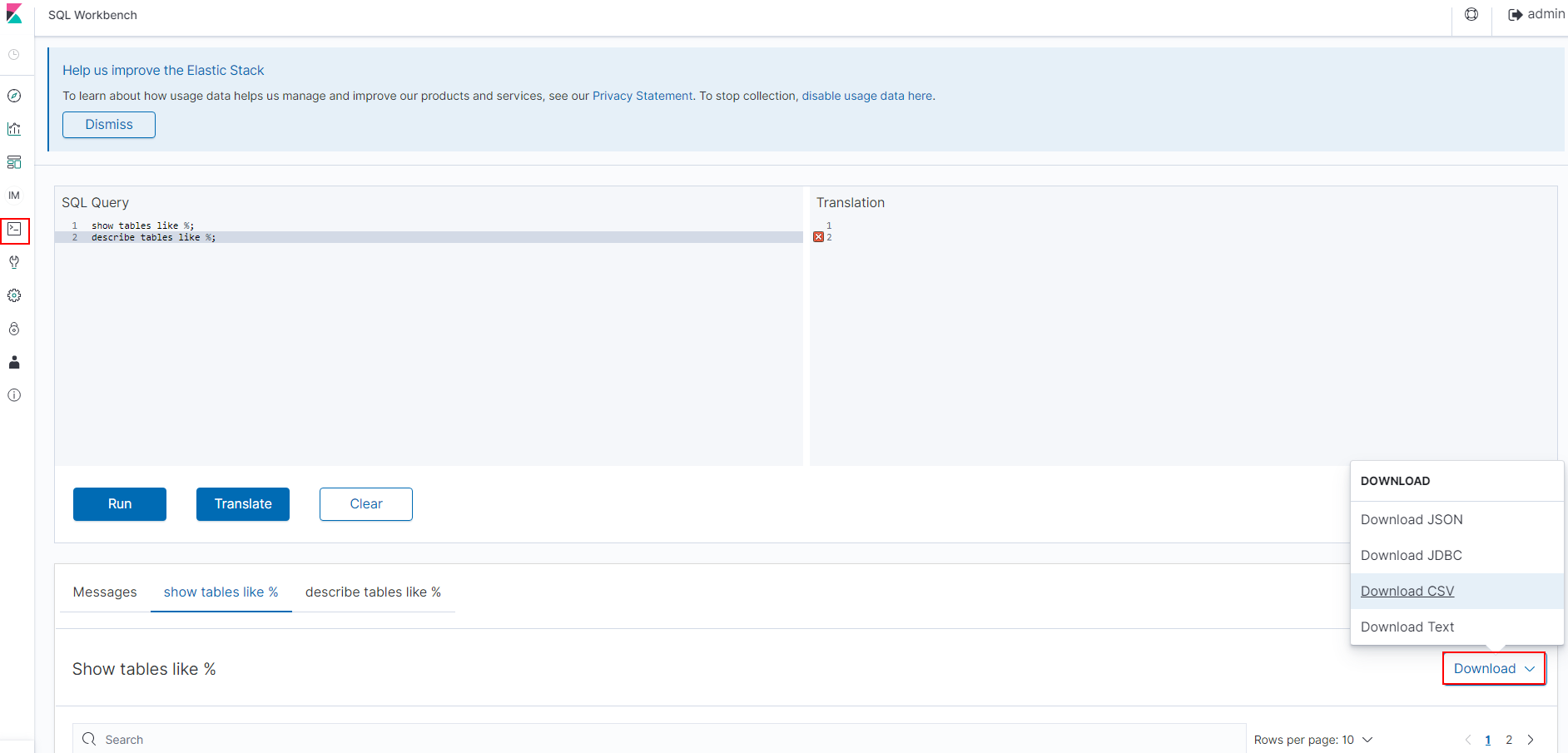 **Figure 1** SQL Workbench