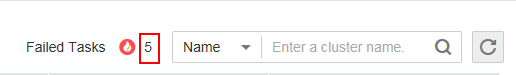 **Figure 1** Clicking the digit next to Failed Tasks