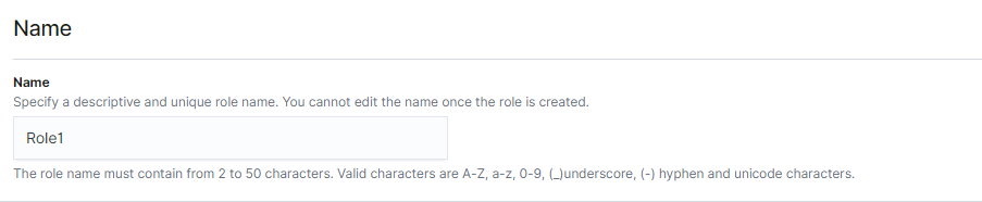 **Figure 6** Setting a role name