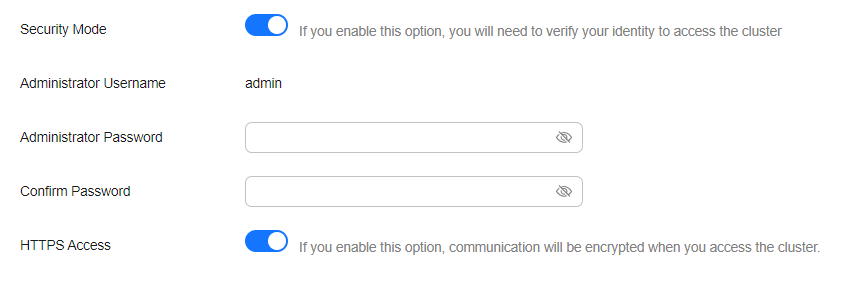 **Figure 1** Enabling the security mode