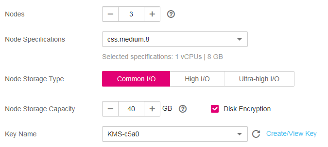 **Figure 1** Setting cluster node specifications