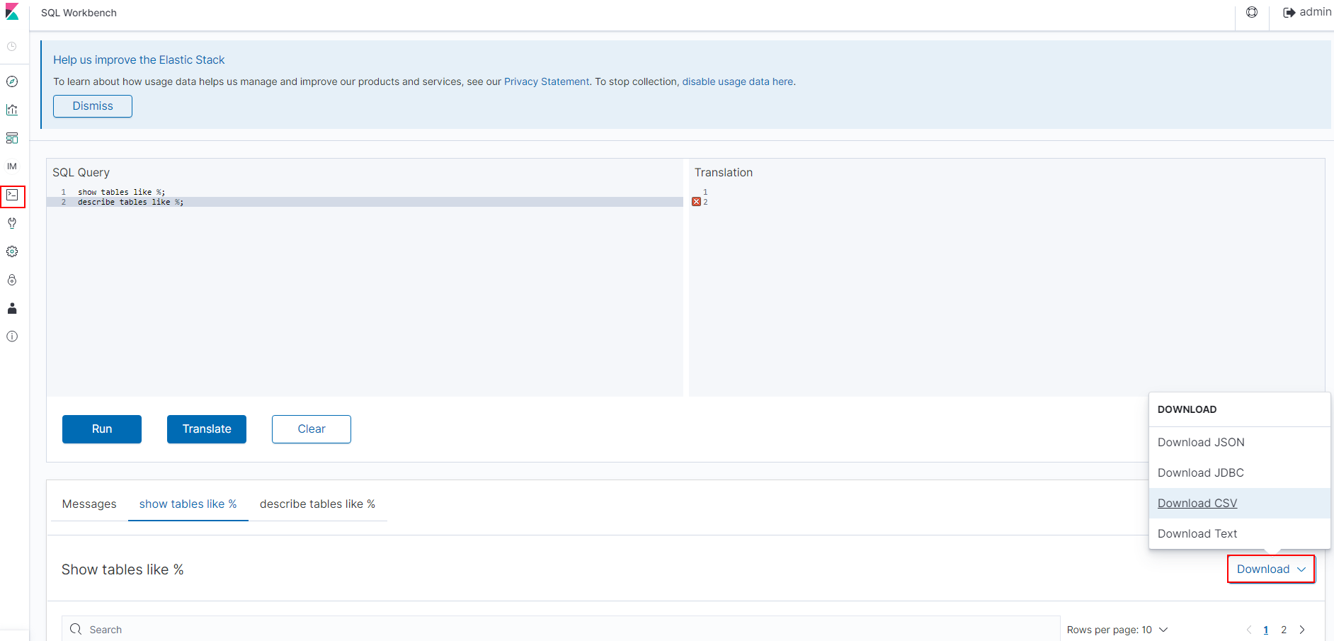 **Figure 3** SQL Workbench
