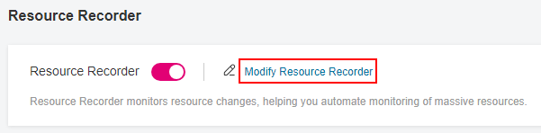 **Figure 7** Modify Resource Recorder