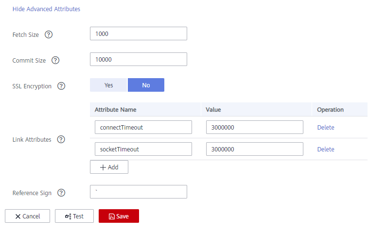 **Figure 4** Editing advanced attributes