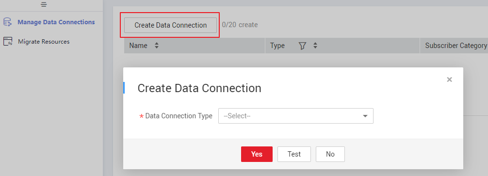 **Figure 3** Create Data Connections