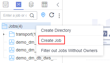 **Figure 4** Creating a job (method 2)