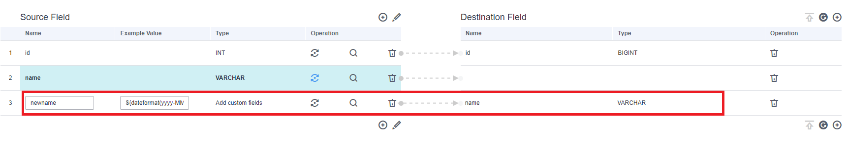 **Figure 3** Adding a custom source field