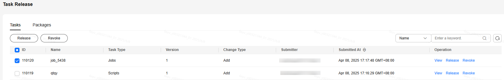 **Figure 1** Clicking Release