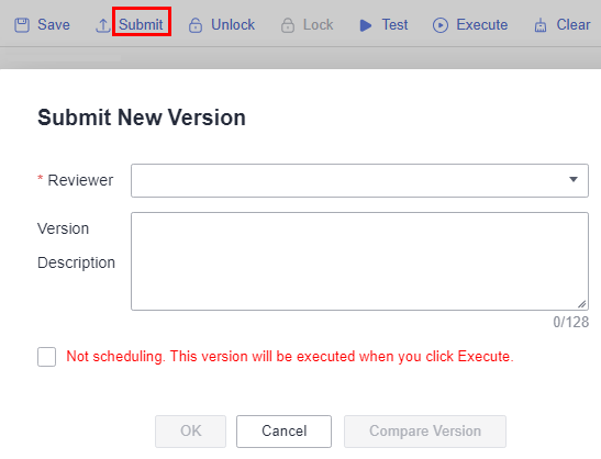 **Figure 1** Submitting a version