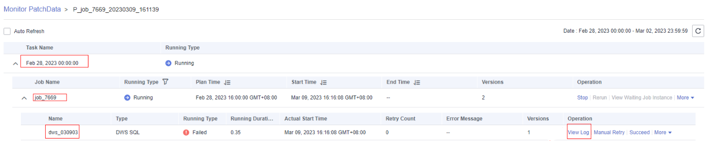 **Figure 5** Querying PatchData details
