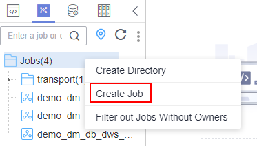 **Figure 1** Creating a job