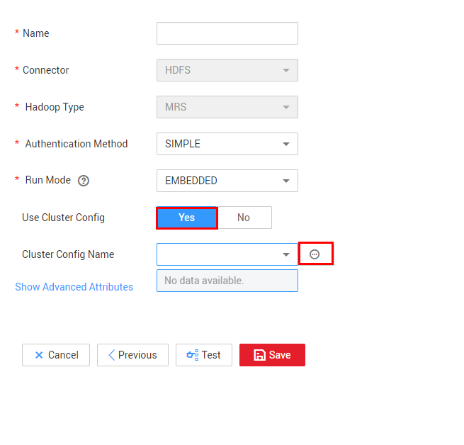 **Figure 3** **Use Cluster Config**