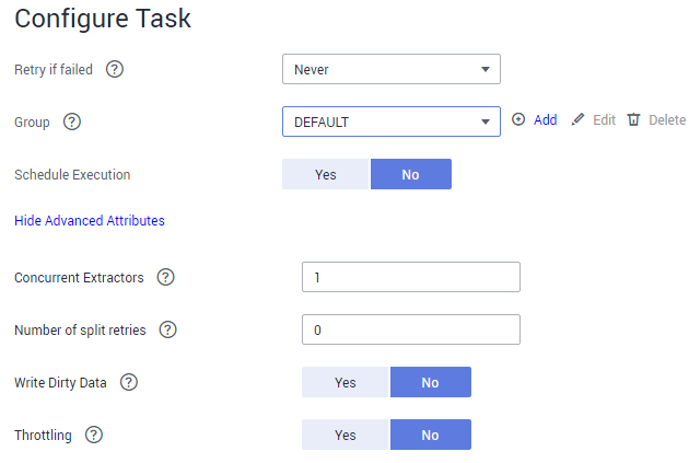 **Figure 5** Configuring the task
