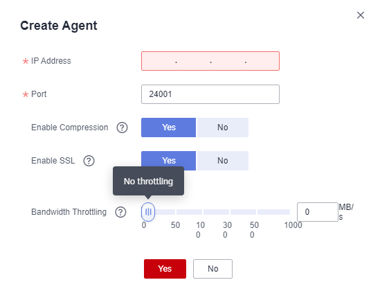 **Figure 3** Creating an agent