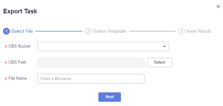 **Figure 2** Export Task
