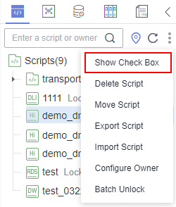 **Figure 1** Clicking Show Check Box