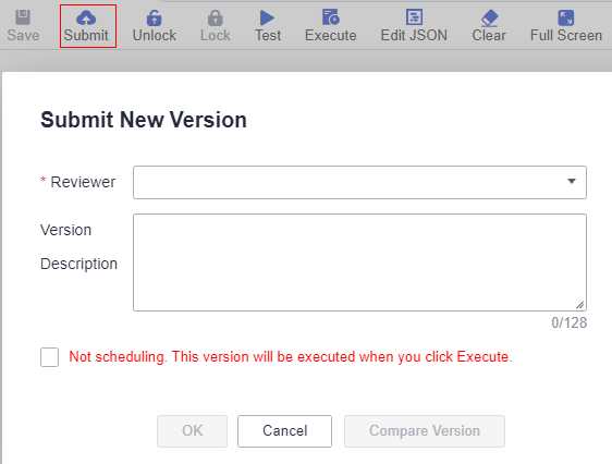 **Figure 1** Submitting a version