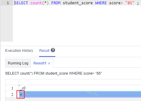 **Figure 8** HIVE SQL script execution result