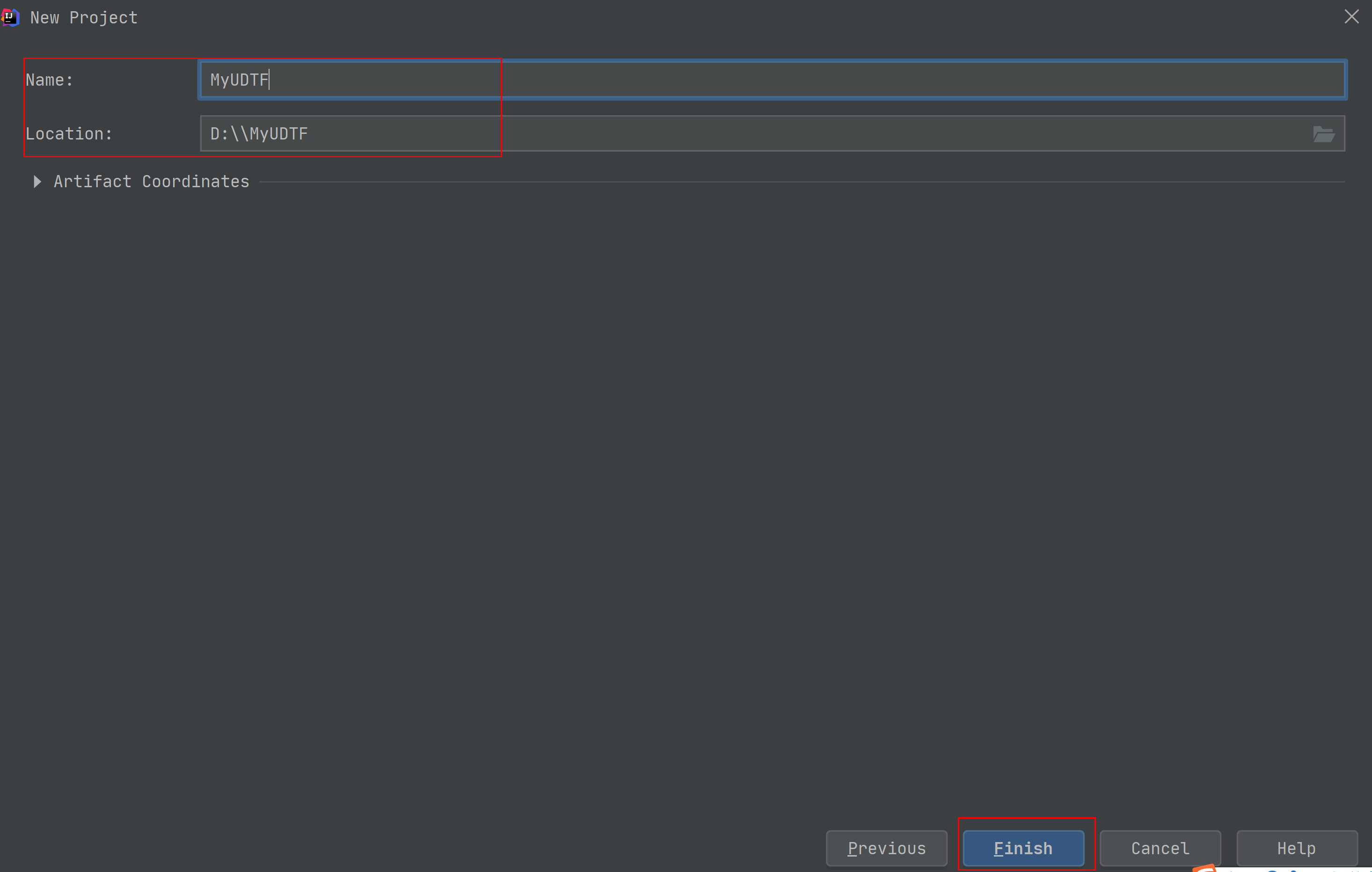 **Figure 4** Creating a project