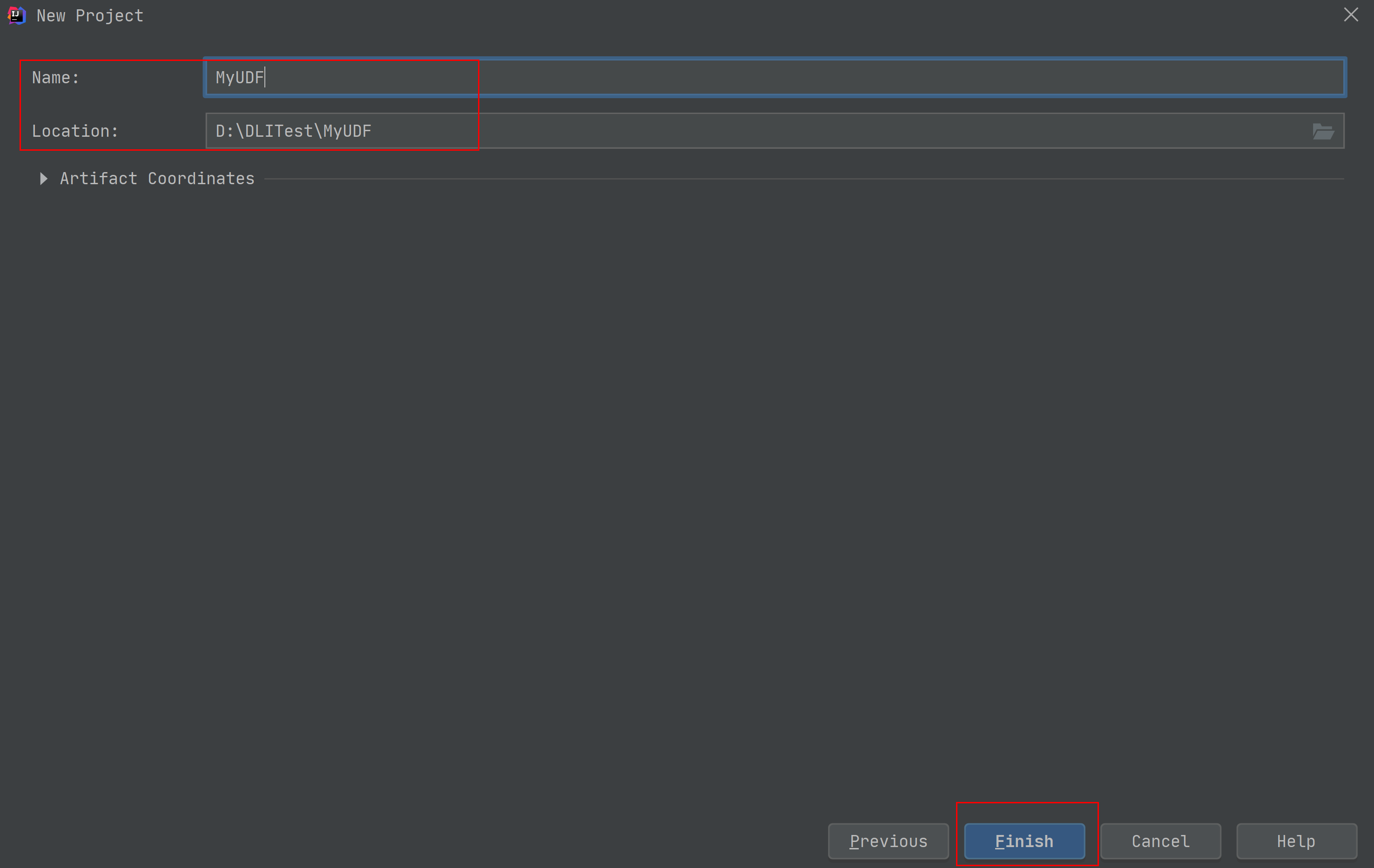 **Figure 4** Creating a project