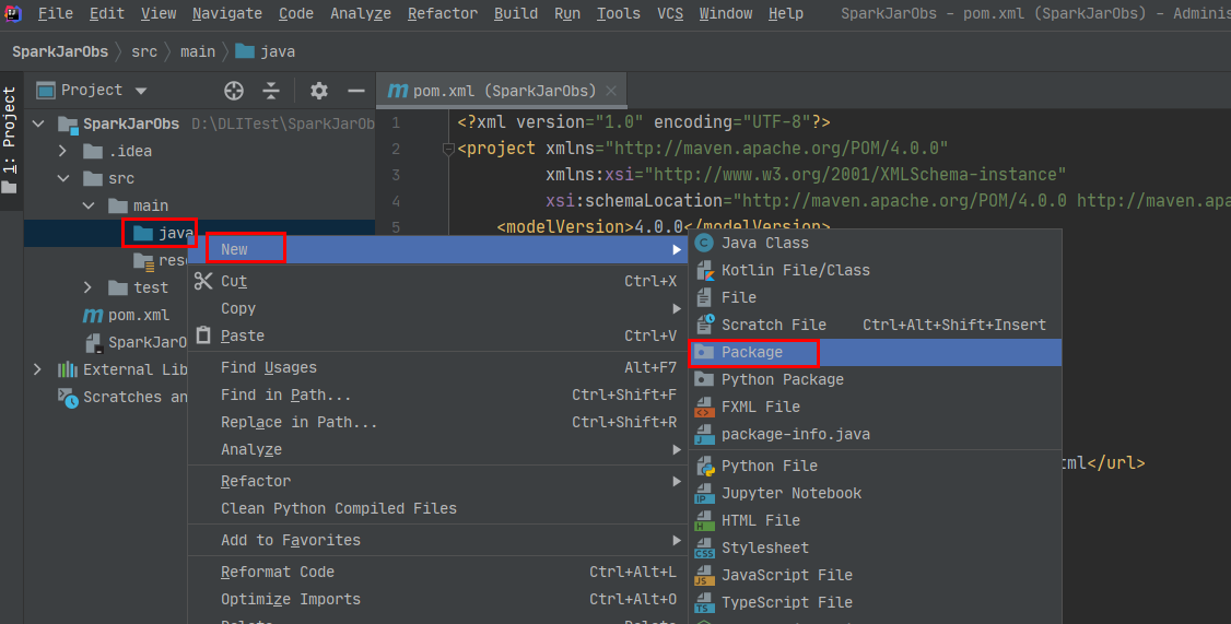 **Figure 6** Creating a package