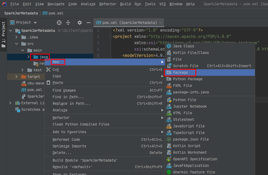 **Figure 6** Creating a package