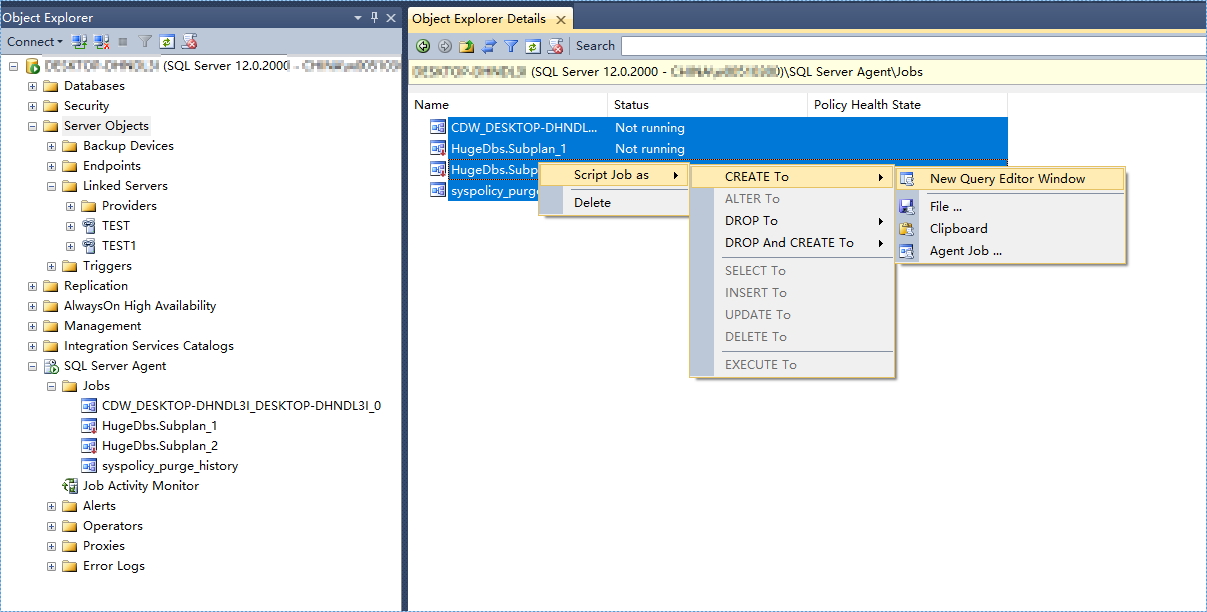 **Figure 3** Creating the script