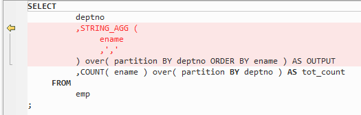 **Figure 4** Output - WM_Concat