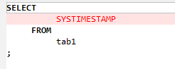 **Figure 1** **Input** - **SYSTIMESTAMP**