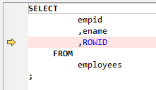 **Figure 1** Input - ROWID