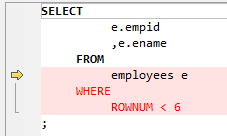 **Figure 3** Input - ROWNUM