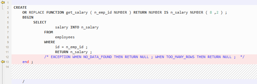 **Figure 4** Output - EXCEPTION Handling