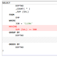 **Figure 1** Input - Order of Clauses