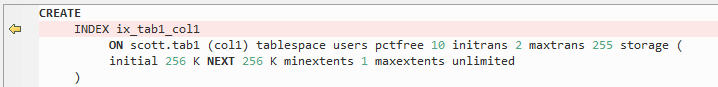 **Figure 2** Output: INDEX