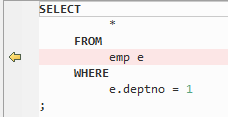 **Figure 6** Output - Table name inside brackets