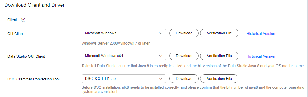 **Figure 1** Downloading the client