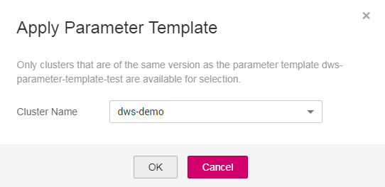 **Figure 3** Parameter template application